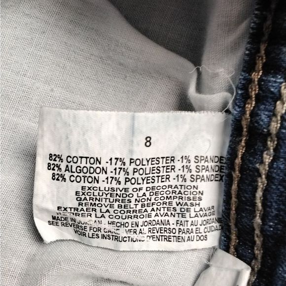 Gloria Vanderbilt Blue Jean Cuffed Capri /Clam Diggers Sz 8 Western Farmcore - Picture 9 of 10